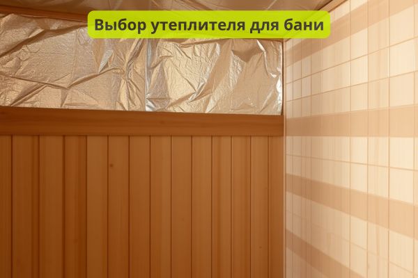 выбор утеплителя для бани фото